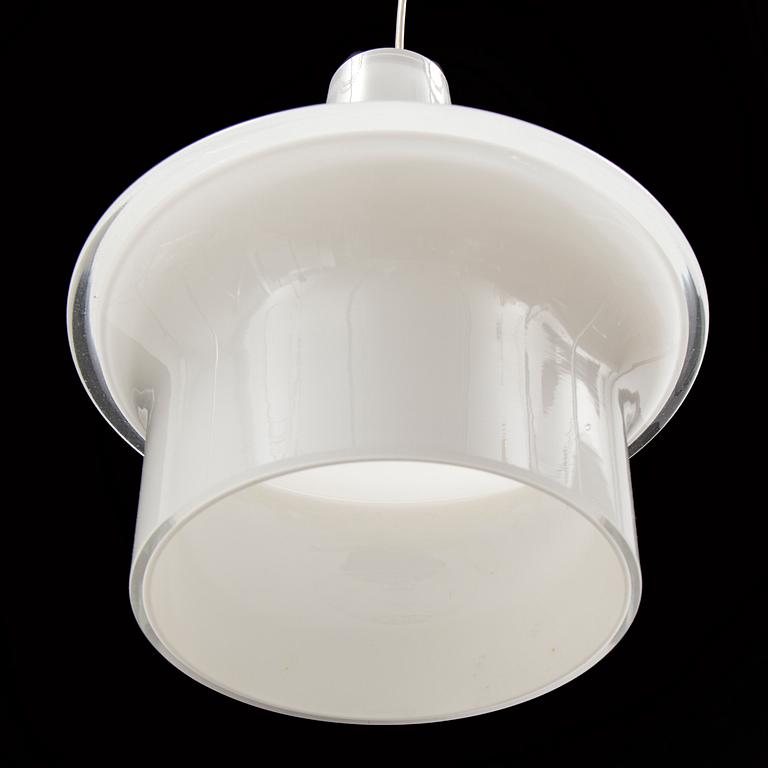 LISA JOHANSSON-PAPE, a pair of 'Pagodi' ceiling lights in glass, from Iittala, Finland.