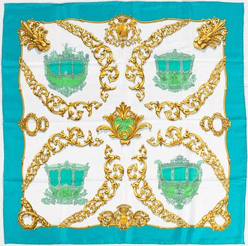 Hermès, scarf, "Carriages D'Or".