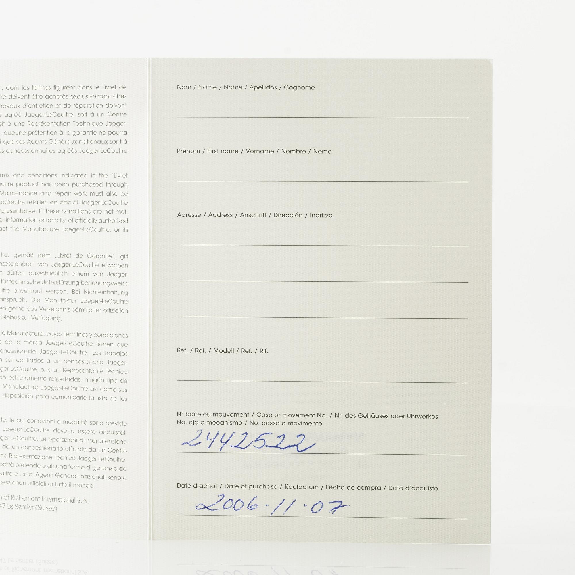 Jaeger-LeCoultre, Reverso Squadra Hometime, armbandsur, 50,5 x 34,9 mm.