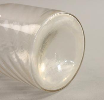 KARAFF, glas, 1700/1800-tal.