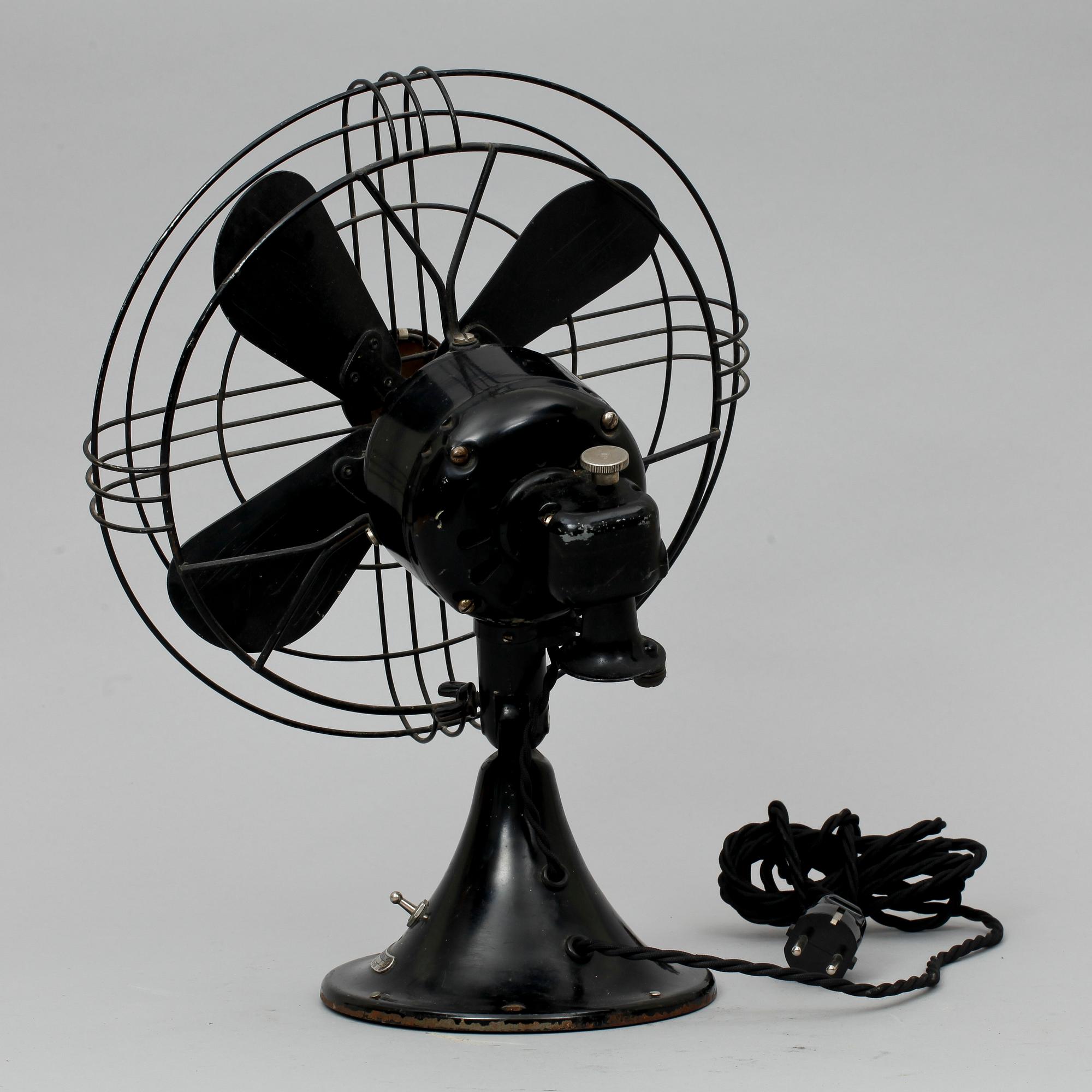 BORDSFLÄKT, märkt General Electric, 1900-tal.