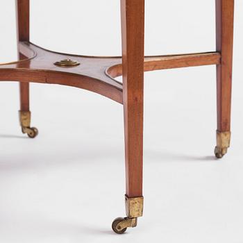 A late Gustavian mahogany table, Stockholm, late 18th century.
