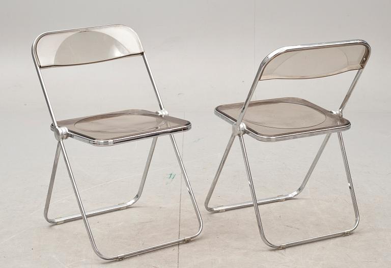 FÄLLSTOLAR, 6 st. Giancarlo Piretti, Castelli, Italien.