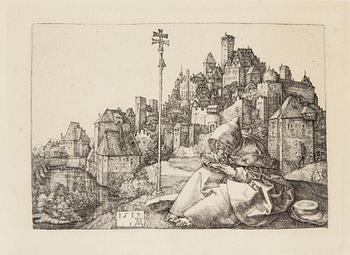 Albrecht Dürer, an etching, after.