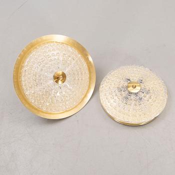 Carl Fagerlund, taklampa och plafond, Orrefors, 1950-60-tal.