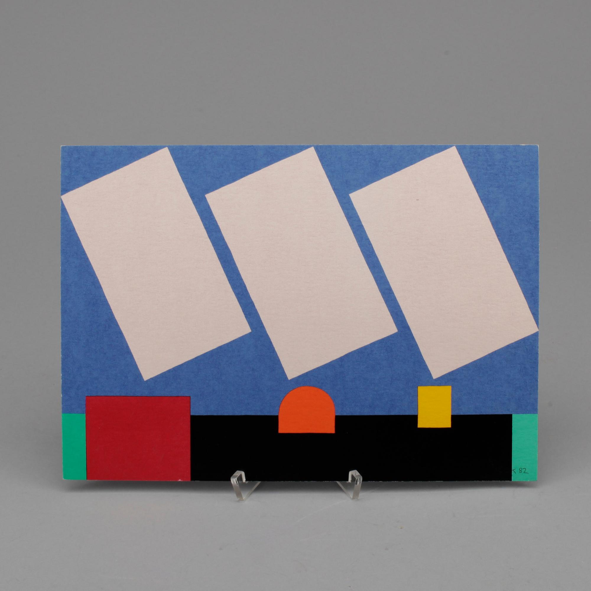 C GÖRAN KARLSSON, mapp med 4 st serigrafier, signerad och numrerad III/VIII, EA-upplaga, 1982.