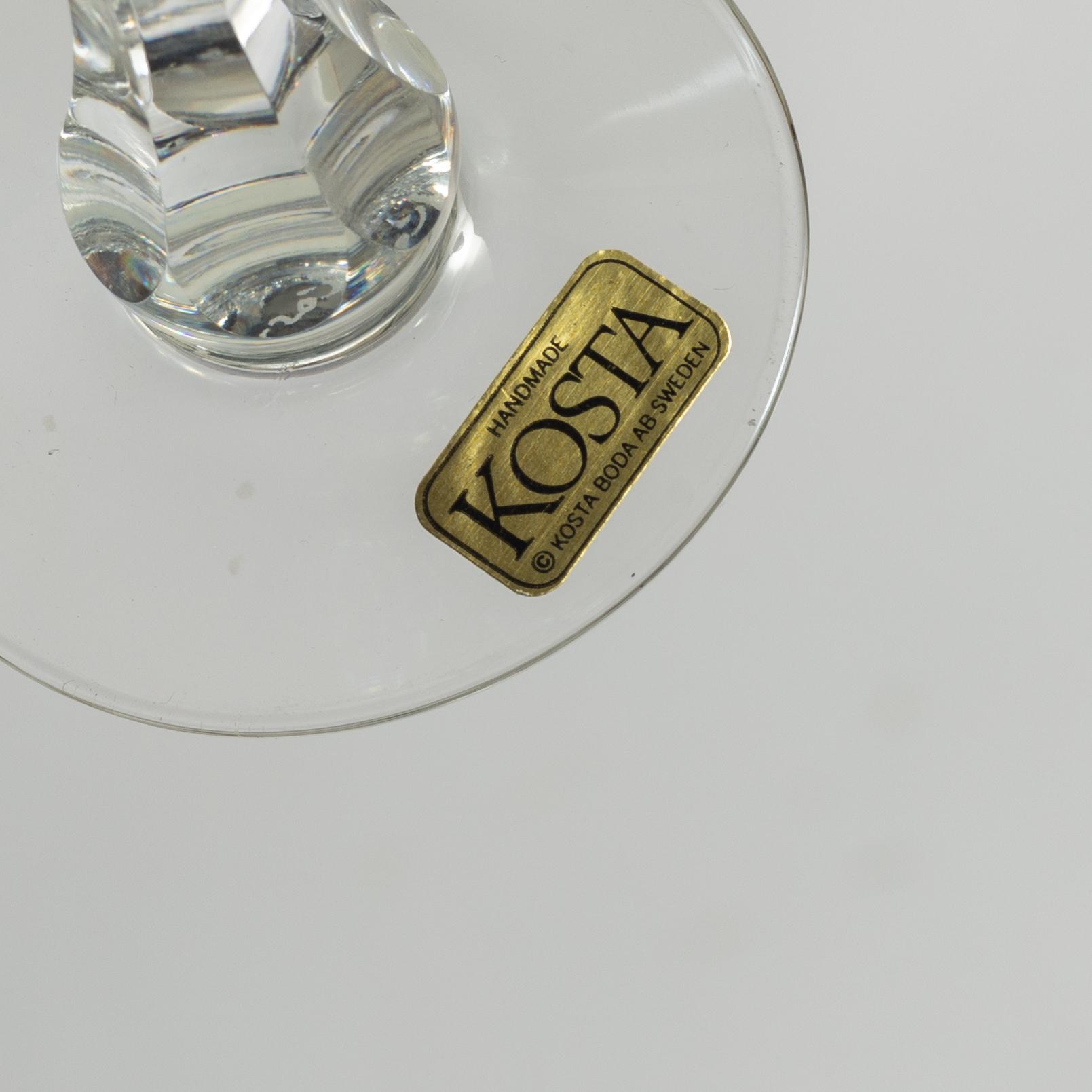 Göran Wärff, a 46 piece "Prince" glass service, Kosta Boda, Sweden, end of the 20th century.