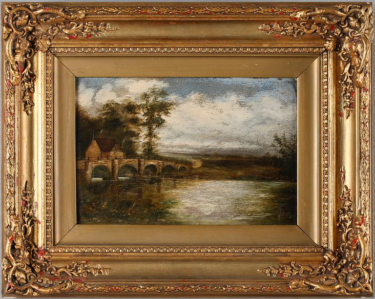 OKÄND KONSTNÄR, olja på duk, ej signerad, England, 1800-tal.
