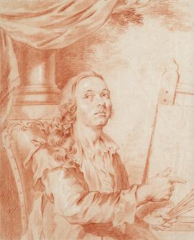 346. Alexander Roslin Attributed to, Self portrait.