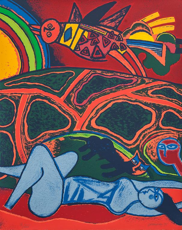 BEVERLOO CORNEILLE, färgserigrafi, signerad, numrerad VI/XXV och daterad- 95.