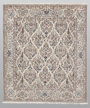 Matta, Figural Nain part silk s.k 9 LAA, ca 230 x 197 cm.