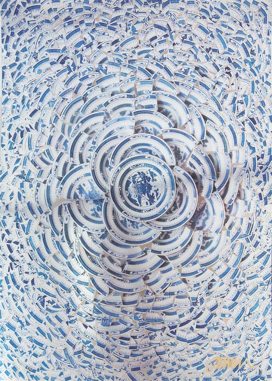 FERNANDEZ ARMAN, silkscreen,  "Fragments de Chine", signed and numbered 17/200.