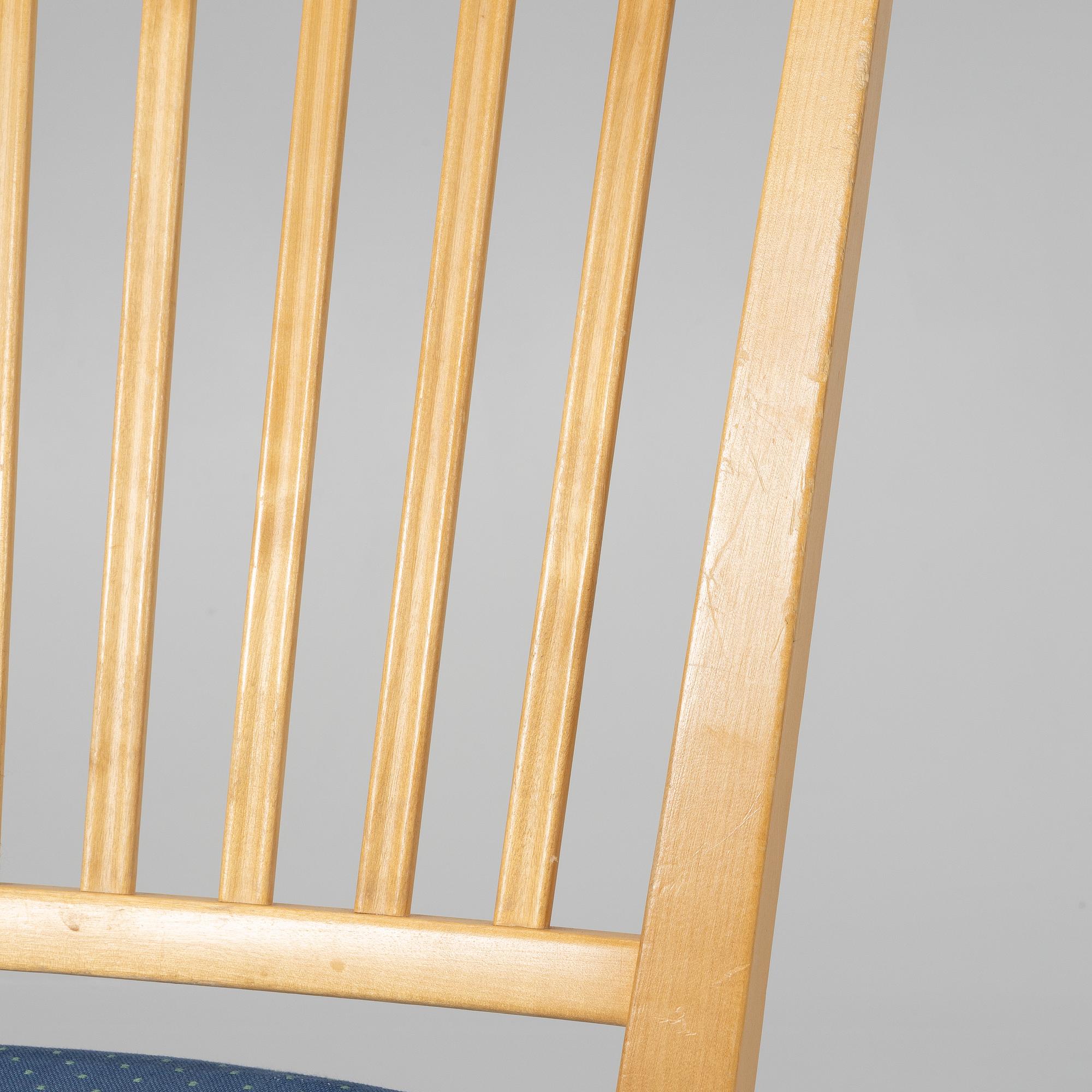 Carl Malmsten, matbord med 4 stol."Vardags", Stolab, 1999.