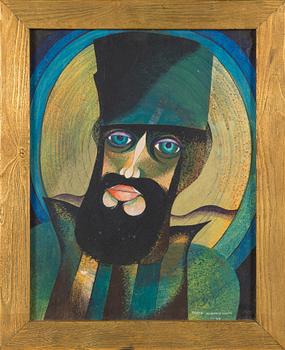 Tapio Kinnunen, gouache och bladteknik på papper, signerad och daterad -69.