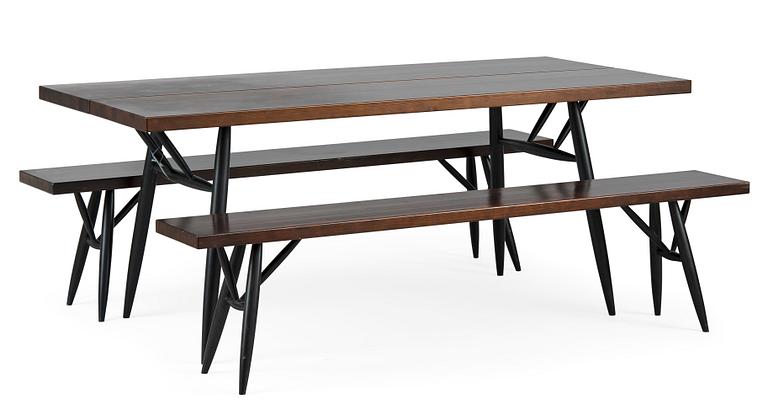 Ilmari Tapiovaara, A SET OF TWO BENCHES AND A TABLE.