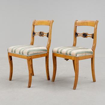 STOLAR, ett par, senempire, 1800-tal.