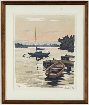 ROLAND SVENSSON, colour lithograph, signed and no 84/360.