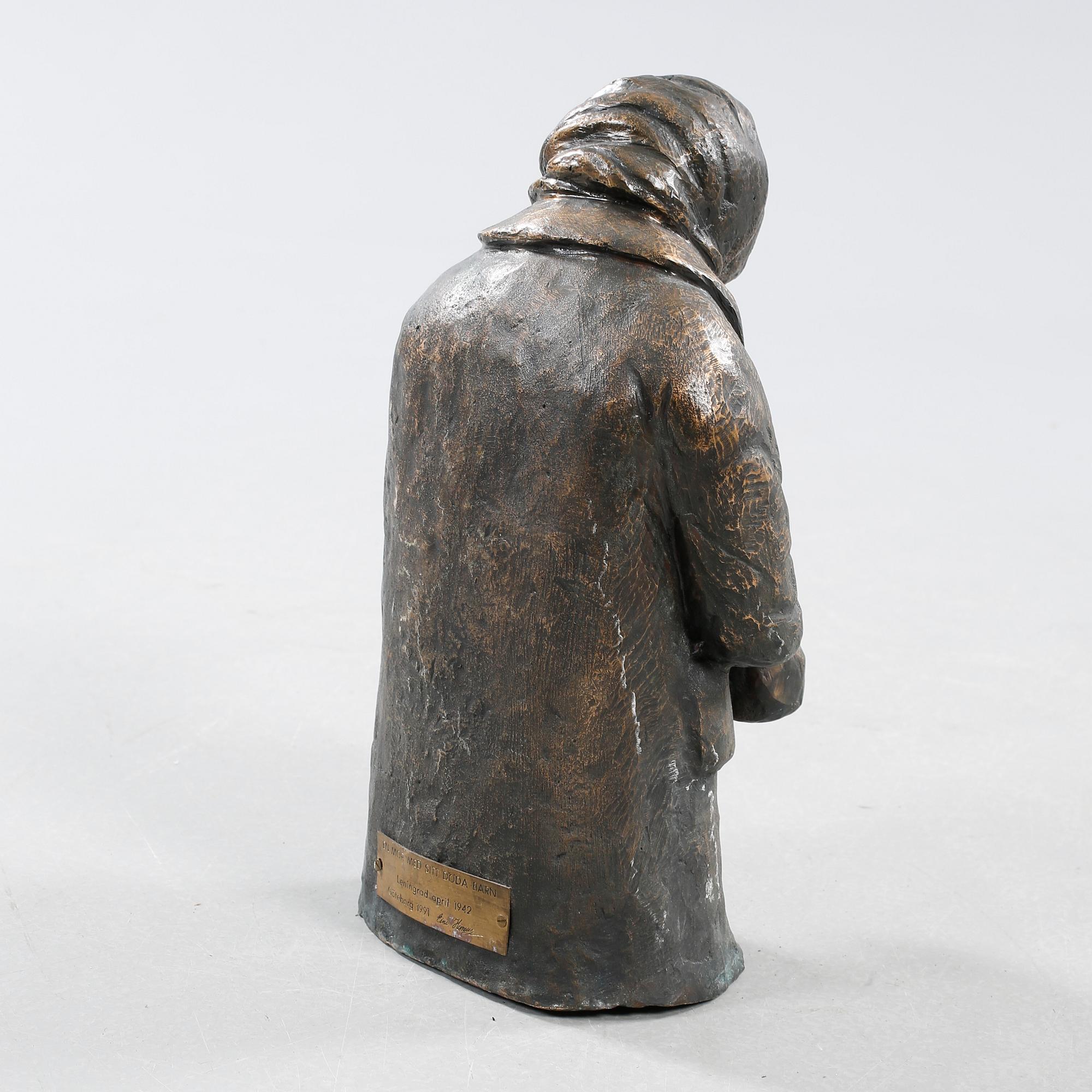 EINO HANSKI, skulptur, brons, signerad och daterad 1942/1991.