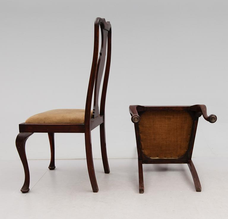 STOLAR, 4 st, England, 1900-talets första hälft.