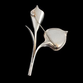 BROSCH, sterlingsilver, Gertrud Engel för A Michelsen, Stockholm, 1955. Vikt 17 g.