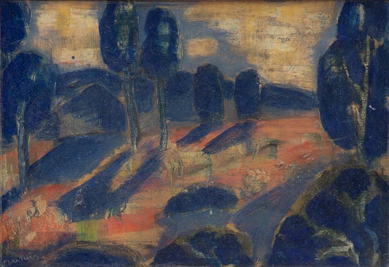 Juli  Ramis, Landscape with Trees.