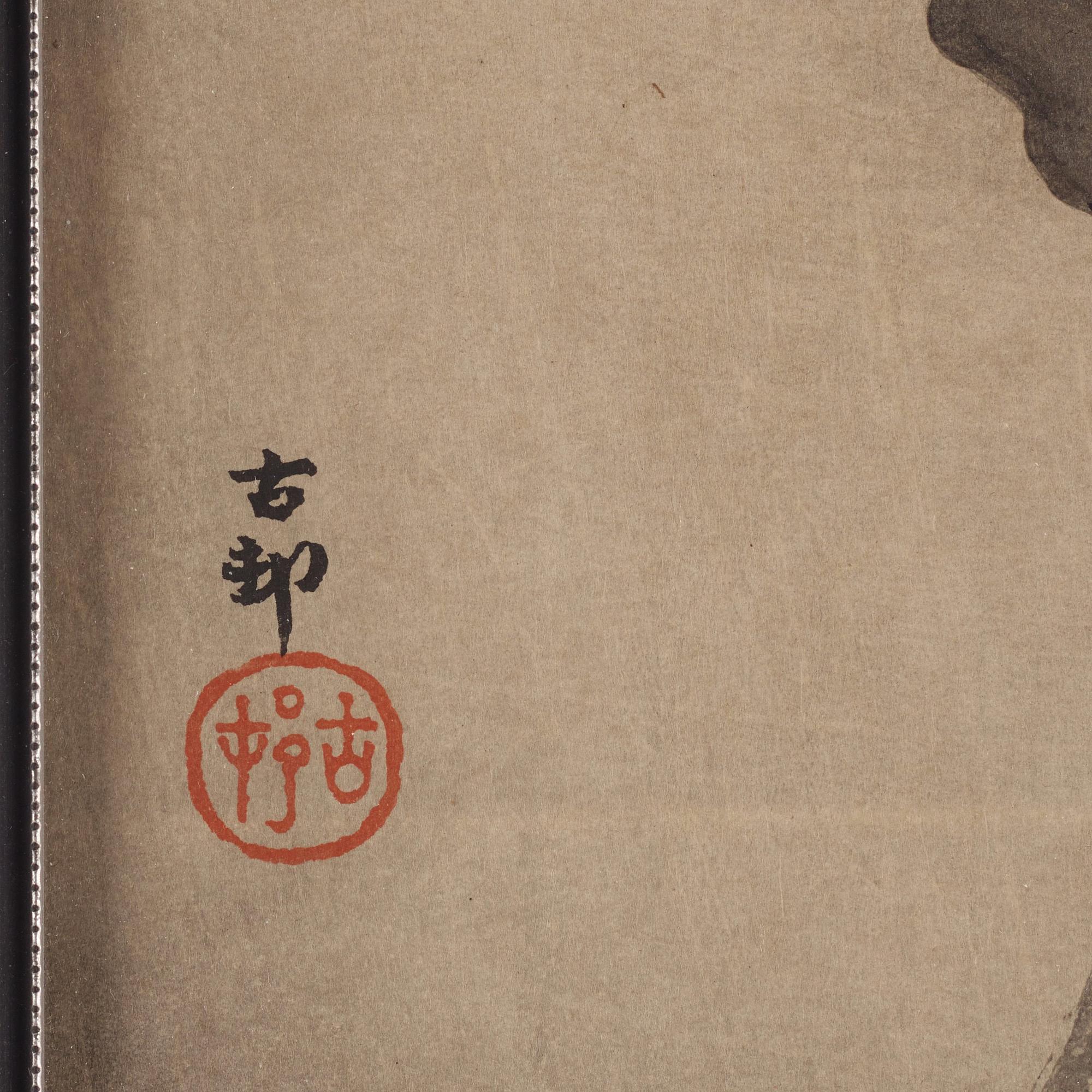 Ohara Koson (1877-1945), färgträsnitt, fem stycken. Japan, 1900-talets första hälft.