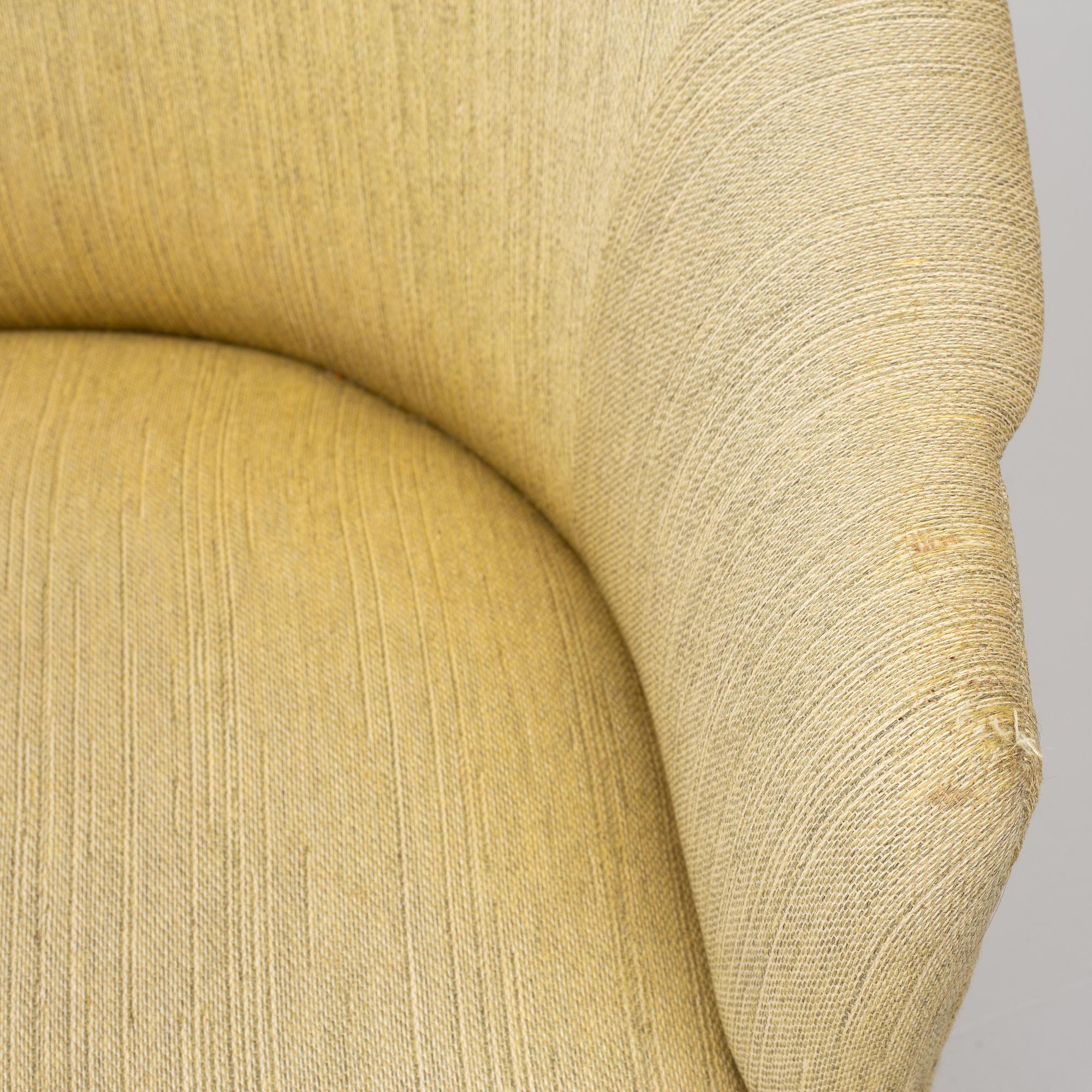 Carl Malmsten, a sofa and an armchair, 'Samspel'.