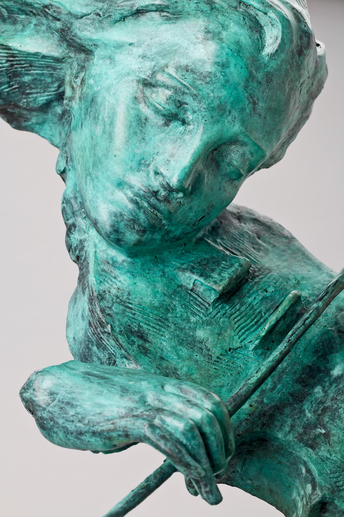MAX MILO, skulptur, brons. Sign.