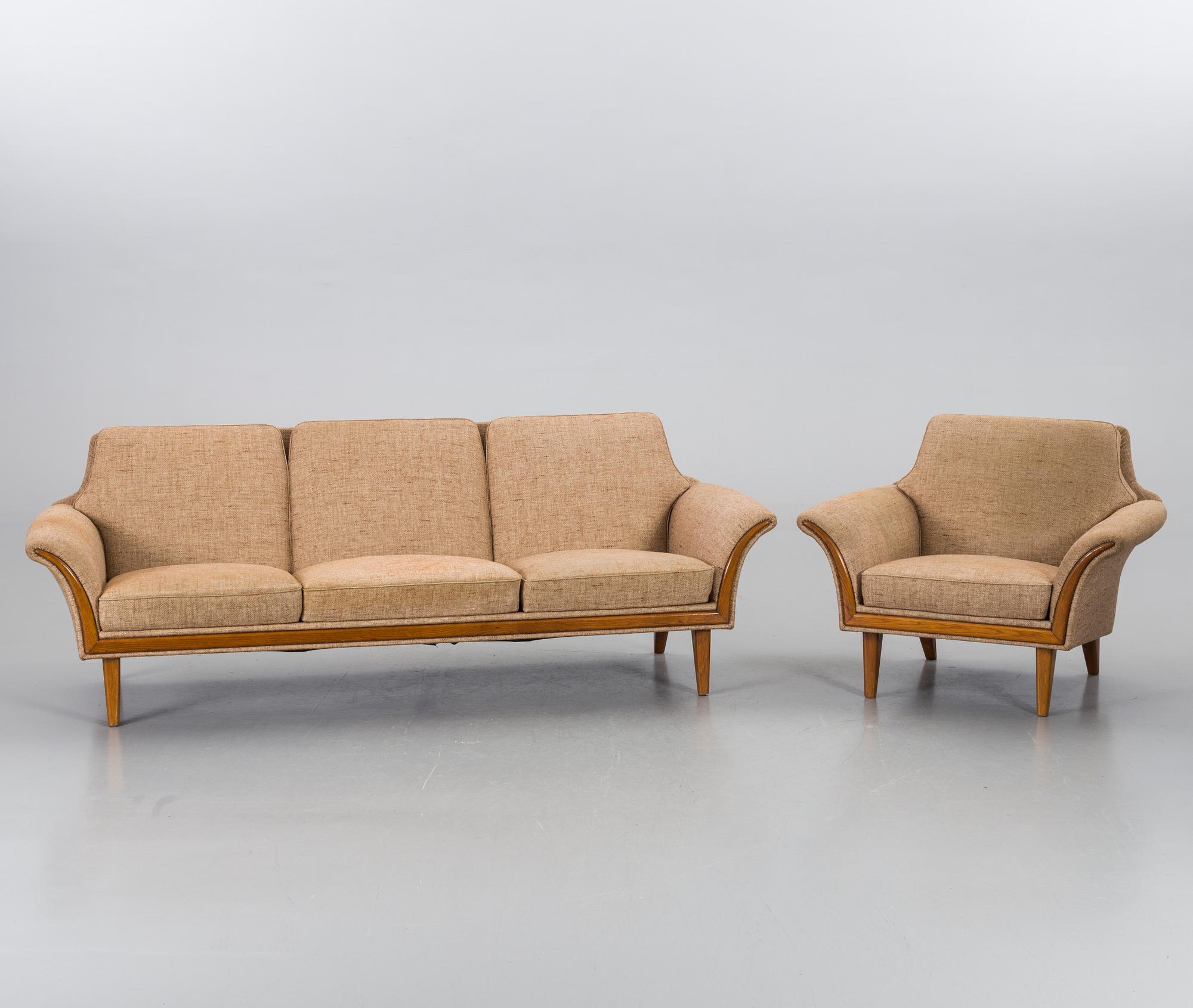 SOFFA och FÅTÖLJ, Bröderna Andersson, Sverige, 1950/60-tal.