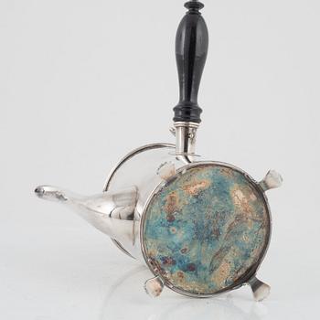 Eric Råström, kaffekanna, silver, sengustaviansk stil, Råströms Silver- O Nysilverfabrik, Stockholm, 1963.