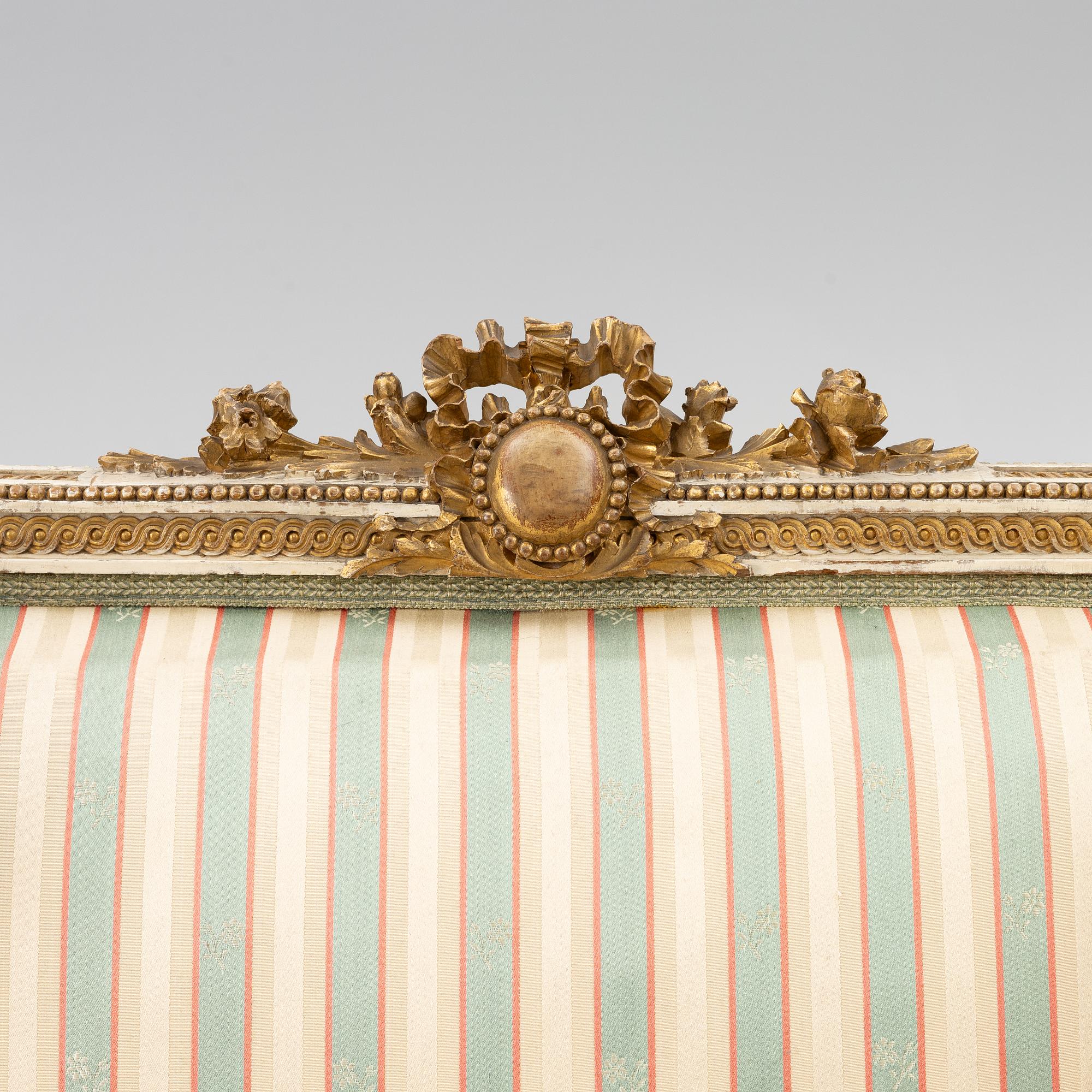 Fåtöljer,ett par,  Louis XVI-stil, 1900-talets början.