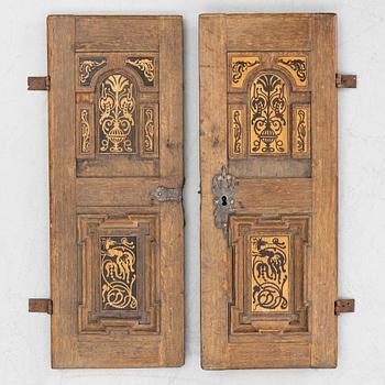 Doors, a pair, Renaissance style.