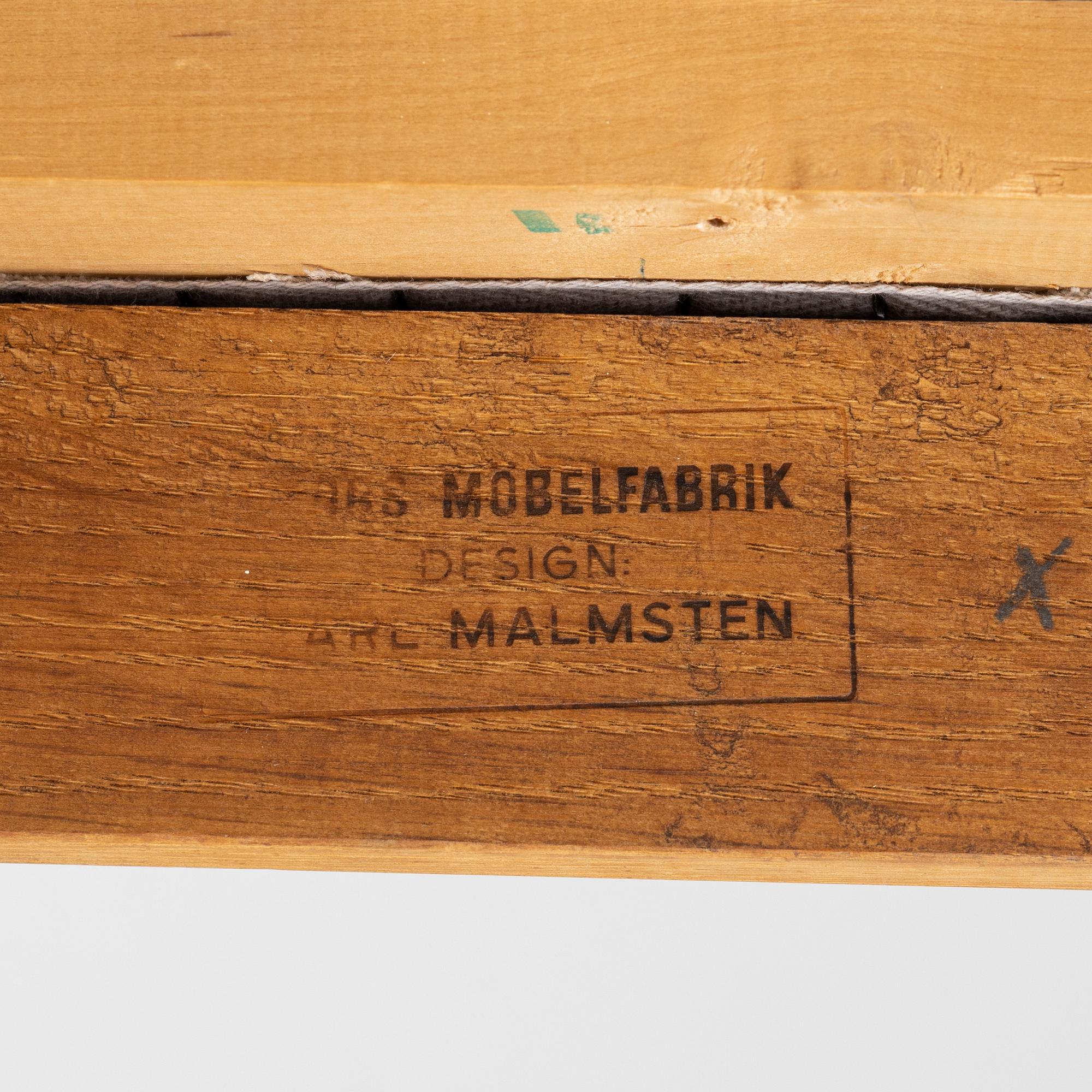 Carl Malmsten, stolar, 4 st, "Calmare Nyckel", Åfors Möbelfabrik, 1900-talets andra hälft.