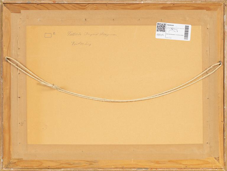 Oskar Bergman, watercolour, signed and dated 1953.