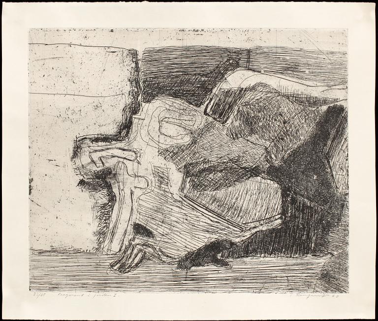 TORSTEN RENQVIST, etsningar, 4 st, sign o dat -60.