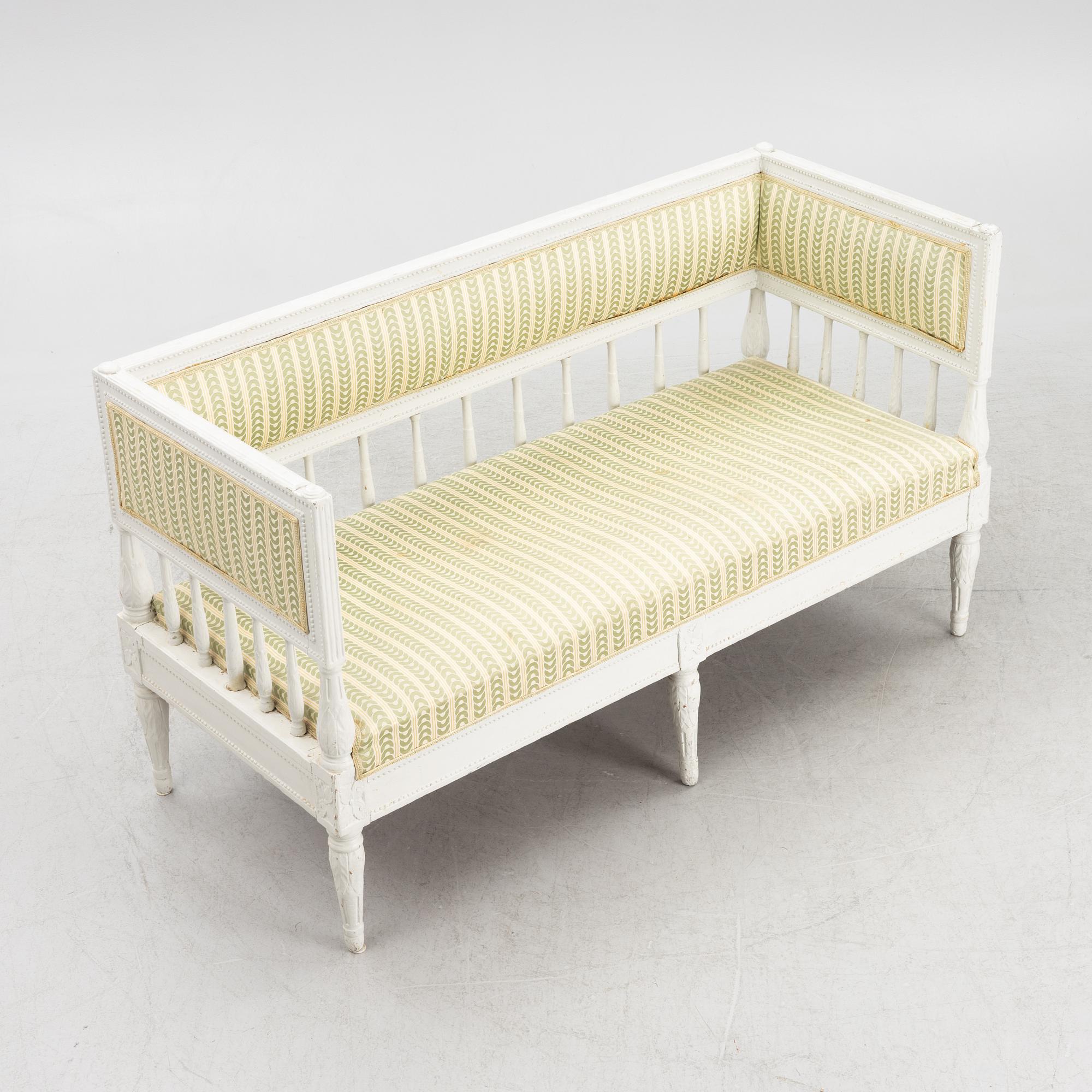 Soffa, sengustaviansk, 1800-talets början.