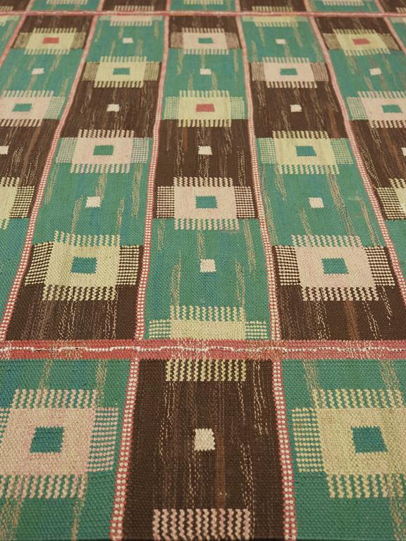 MÄRTA MÅÅS-FJETTERSTRÖM, a carpet, flat weave, 351,5 x 235,5 cm, "Kardborren" (very rare), signed MMF.