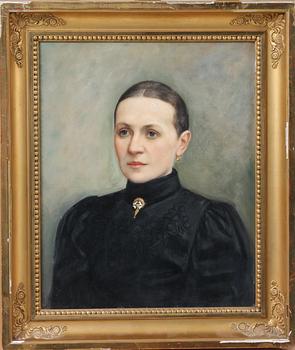 OKÄND KONSTNÄR, olja på duk, 1800/1900-tal.