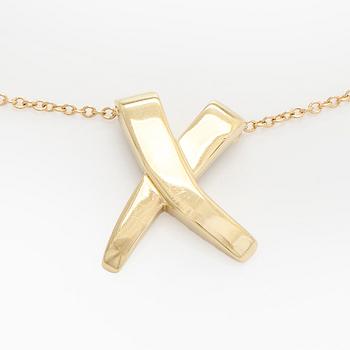Tiffany & Co, Paloma Picasso, halsband, "X Kiss", 18K guld.