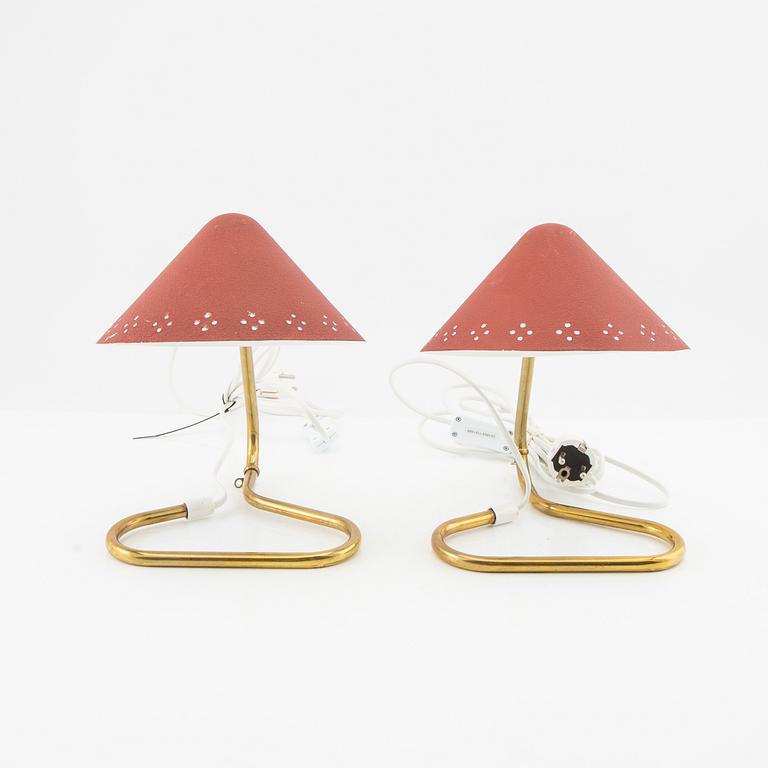 Eric Wärnå, vägglampor/bordslampor ett par modellnr B263, 1950-tal.