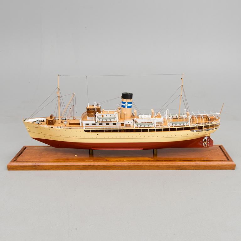 MODELLFARTYG, "Bore II", Åbo. Finland 1900-talets senare hälft.