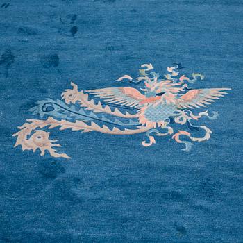 MATTA, old Kina, ca 451,5-452,5 x 311-313,5 cm (samt kortsidorna med ca 2,5 cm slätväv).