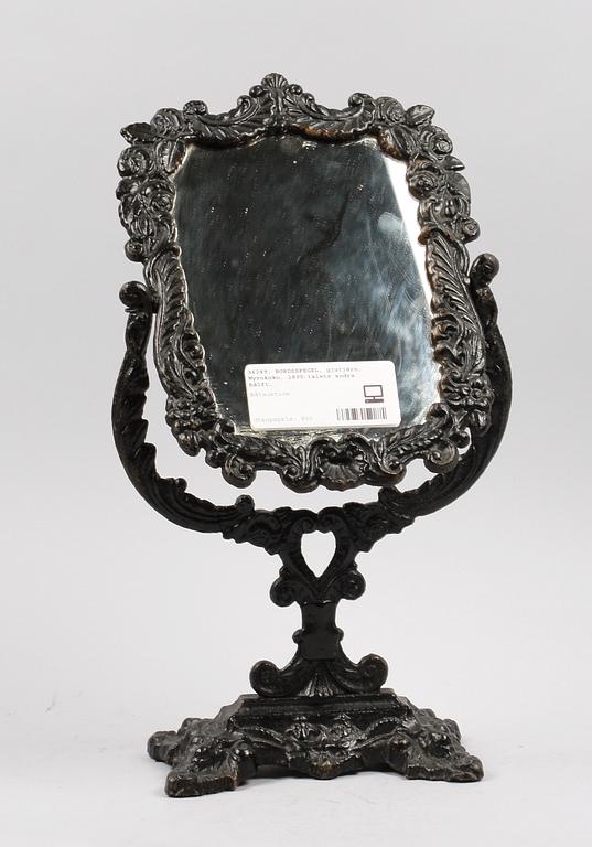 BORDSSPEGEL, gjutjärn, Nyrokoko, 1800-talets andra hälft.