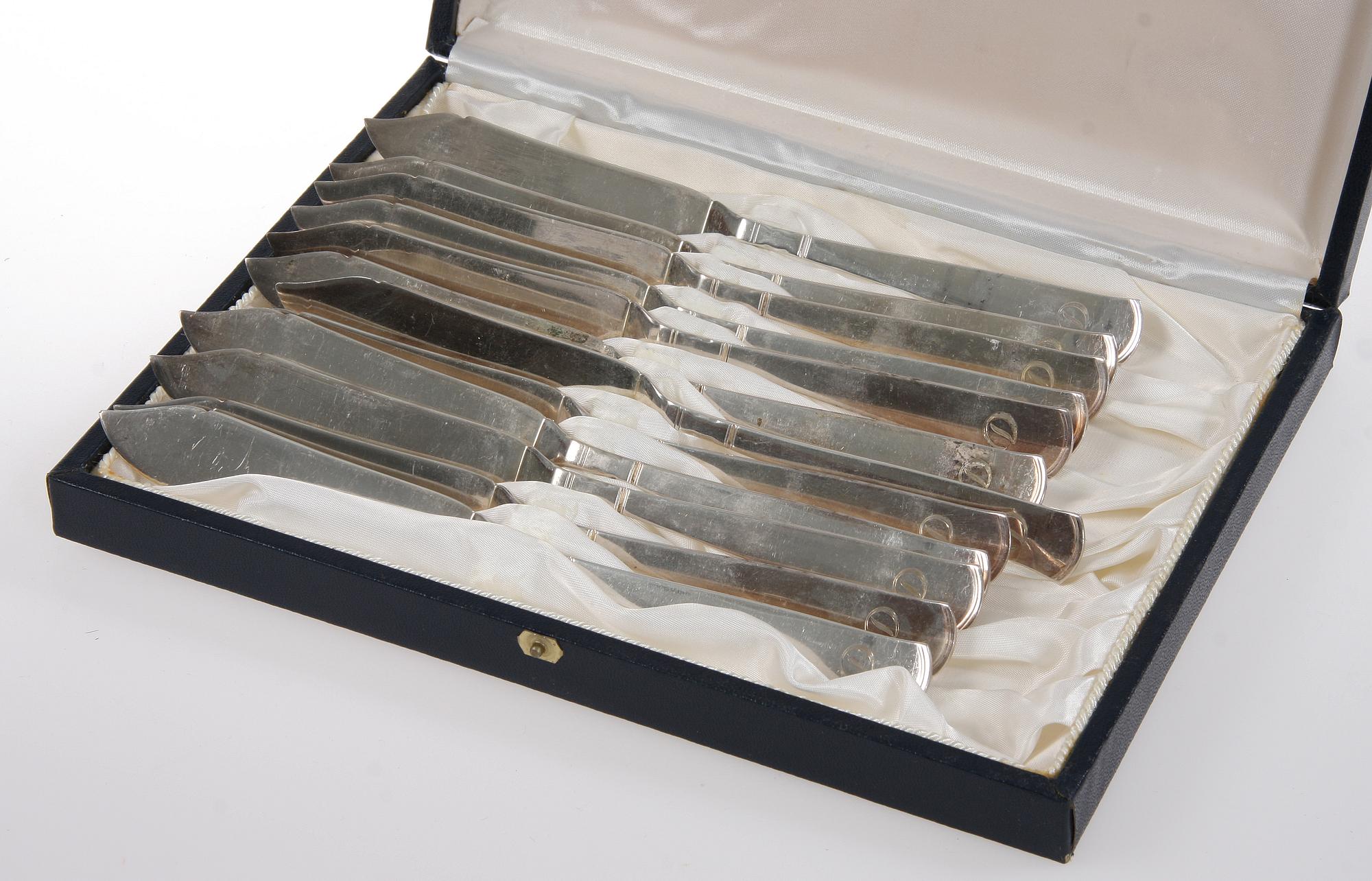 BESTICK, 107 st, silver, "Rosenholm", Jacob Ängman, GAB, 1950-tal.