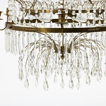 Chandelier, Gustavian style, latter half of the 19th century.