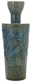 492. A Stig Lindberg stoneware vase, Gustavsberg 1940's-50's.