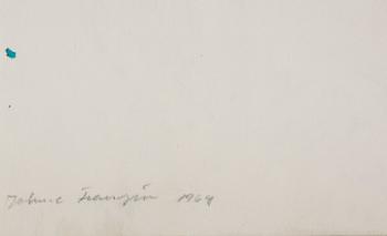 JOHN-E FRANZÉN, blyers på papper. Signerad John-e Franzén och daterad 1964.