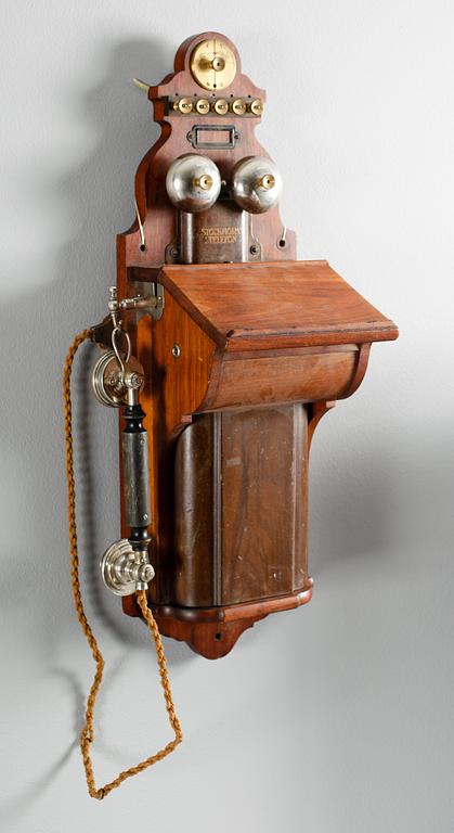 VÄGGTELEFON, Stockholms Telefon, 1900-talets början.