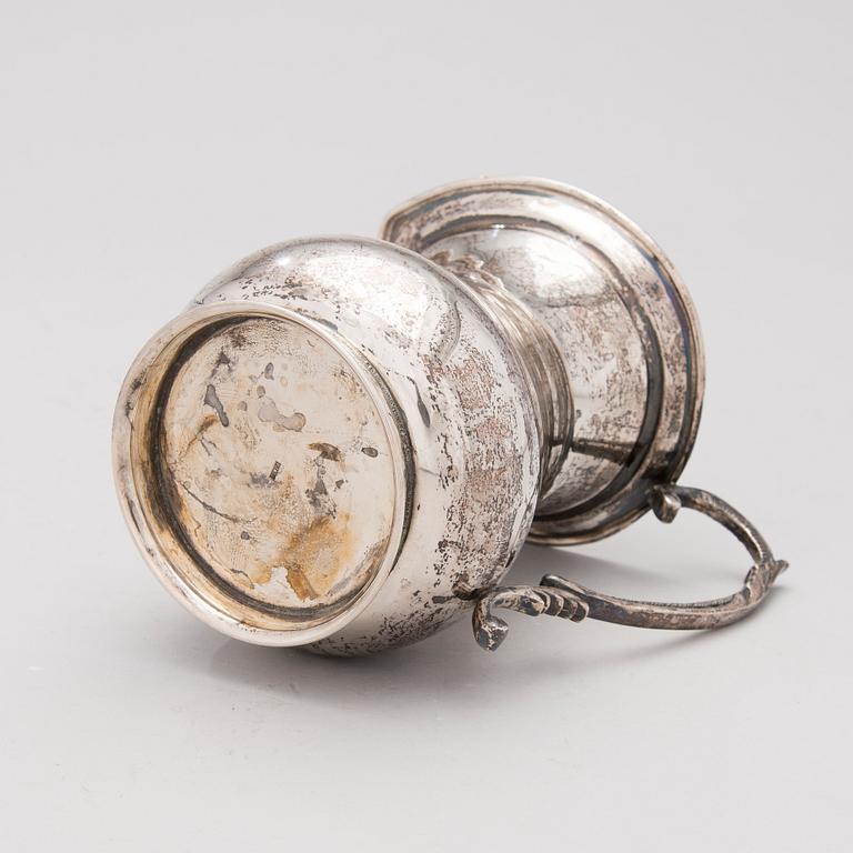 A silver pitcher from Egypt, latter half of the 20th century.