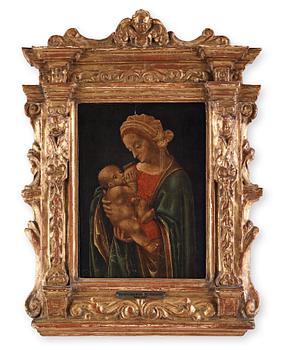 575. Bernardino Jacobi Butinone Hans krets, Madonnan med barnet.